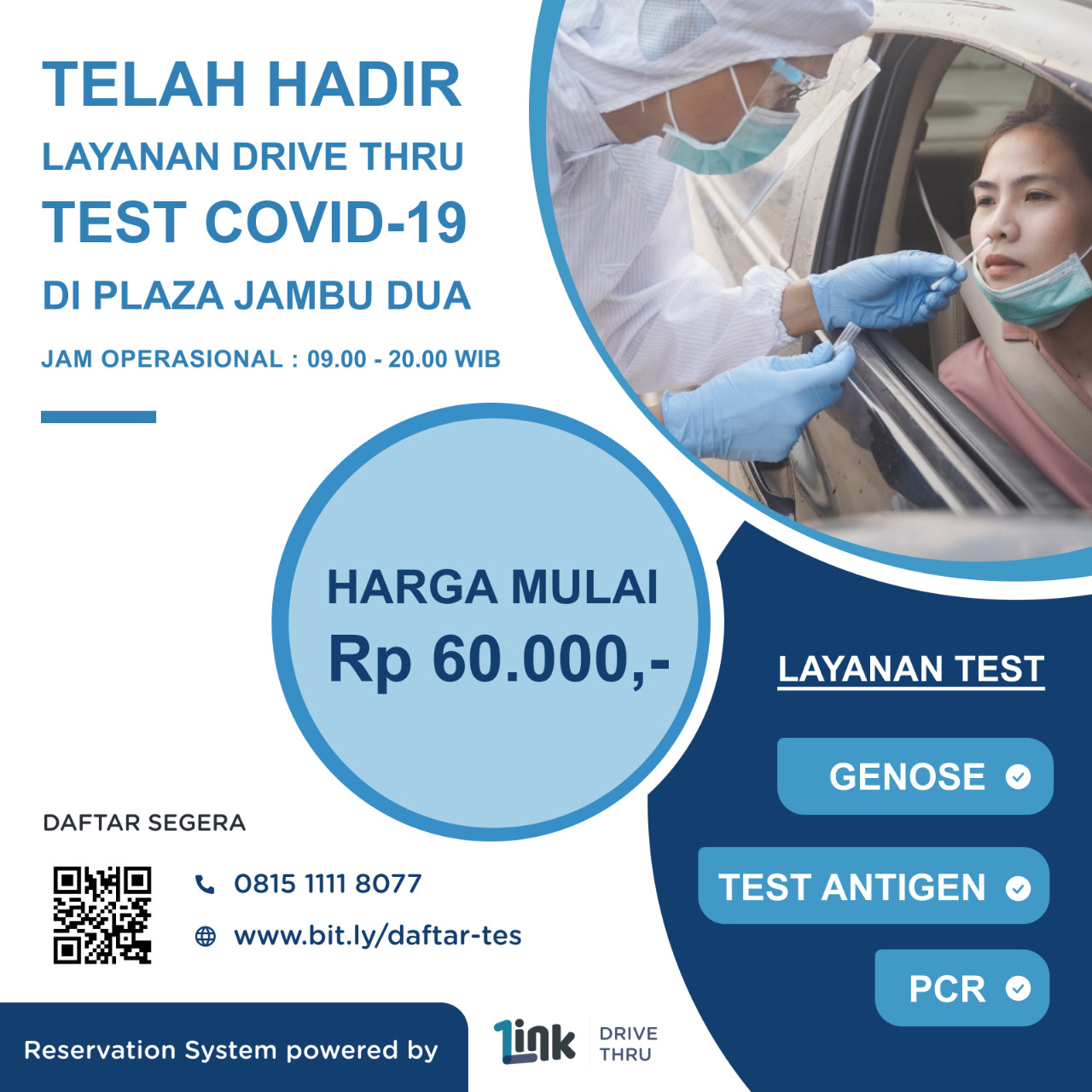 Tes Covid 19 Drive Thru di Bogor 