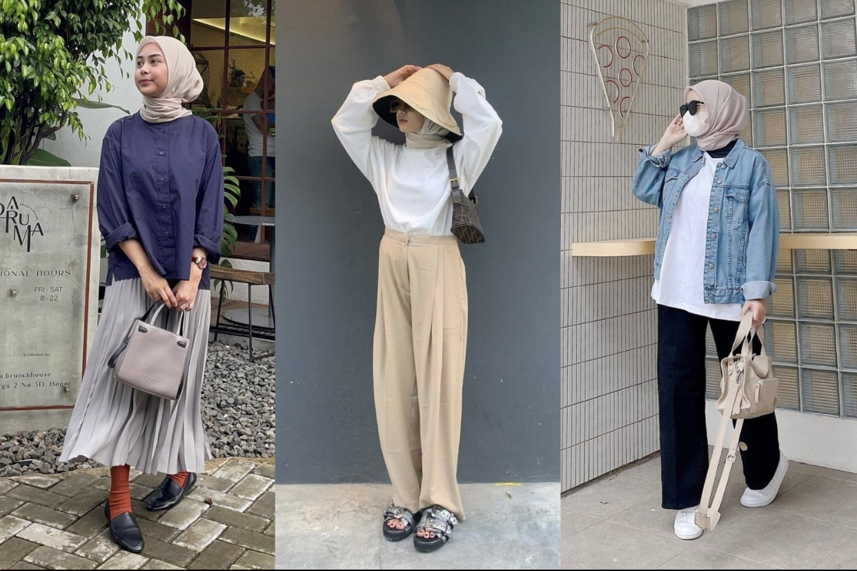 3 Inspirasi Gaya Minimalis Stylish A la Hijabers