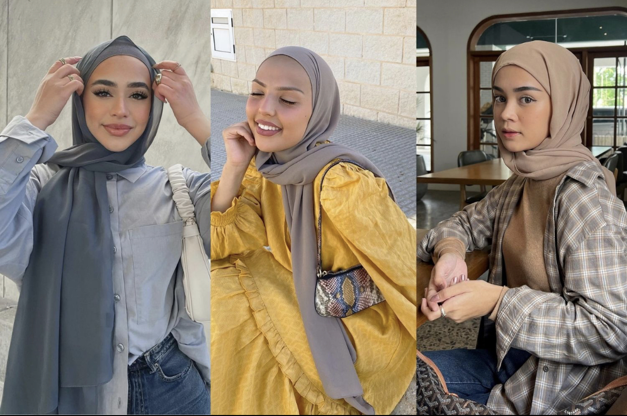 4 Model Pashmina Ceruty Untuk Gaya Sehari-hari